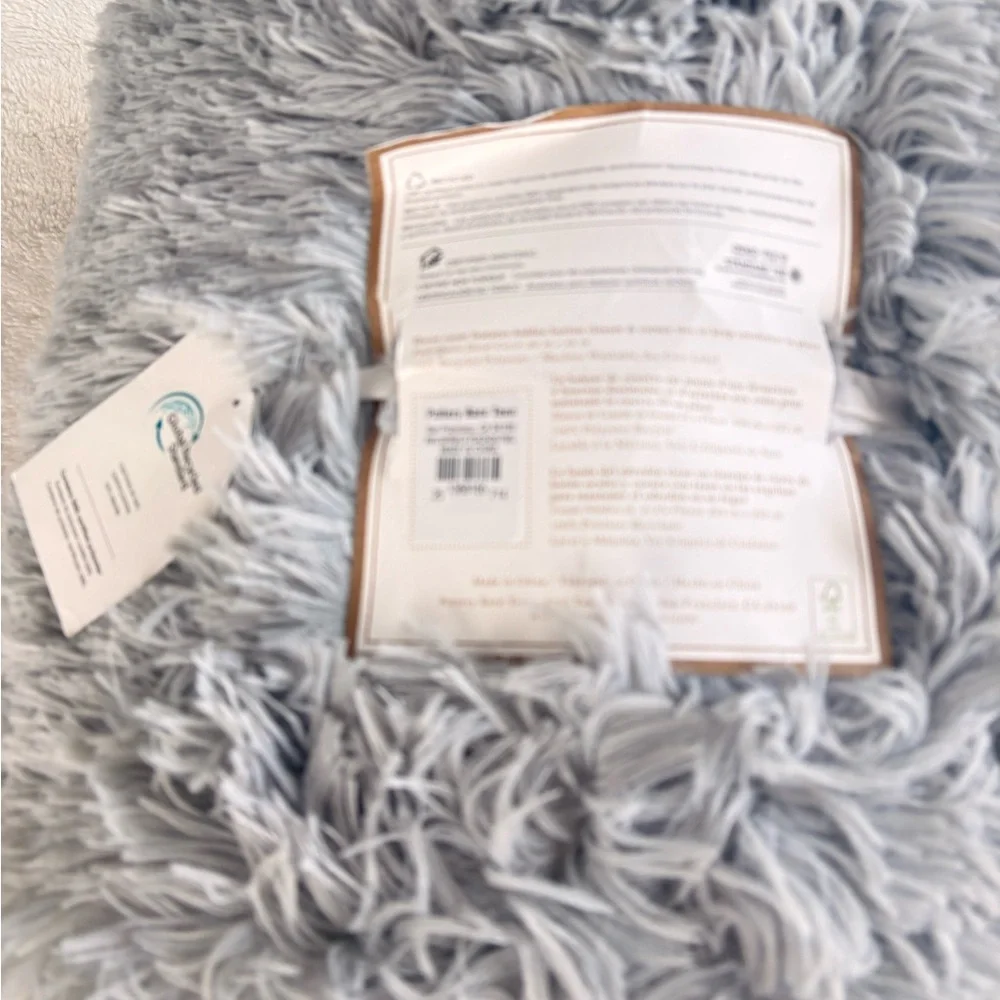 Pottery Barn Recycled Super Fluffy Duvet Cover - Light Grey